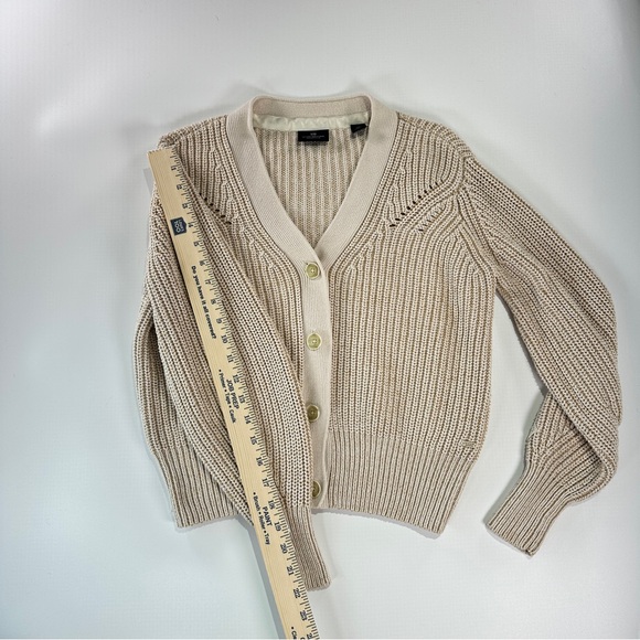 Scotch & Soda cardigan ribbed knit button front XS beige - Picture 11 of 11